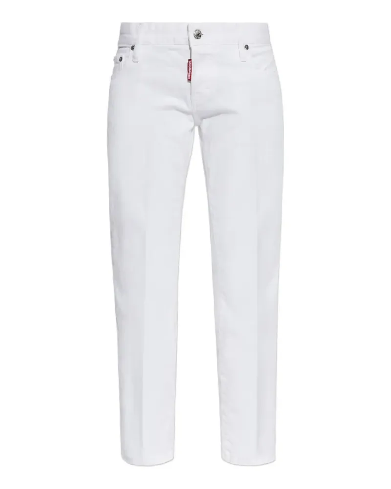 Dsquared2 buttoned belt-loop jeans - Weiß Weiß