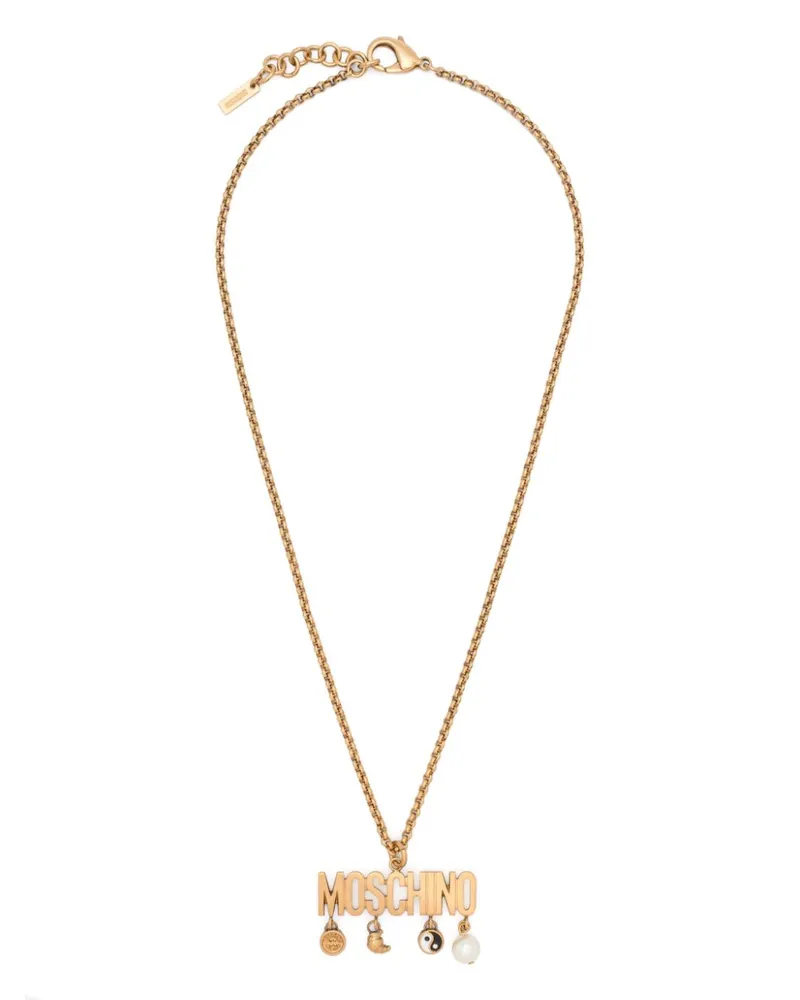 Moschino Halskette mit Logo - Gold Gold