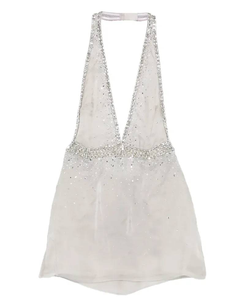 Retrofête Verziertes Courtnee Minikleid - Grau Grau