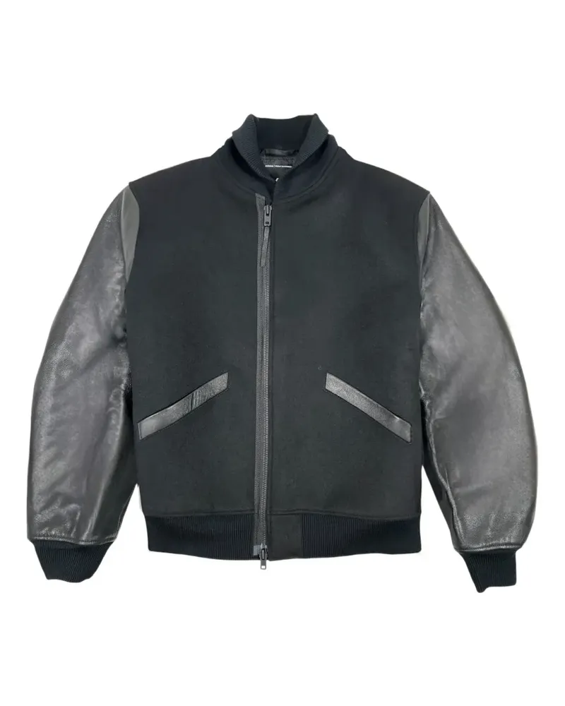 Y-3 x Yohji Yamamoto gerippte Bomberjacke - BLACK Black