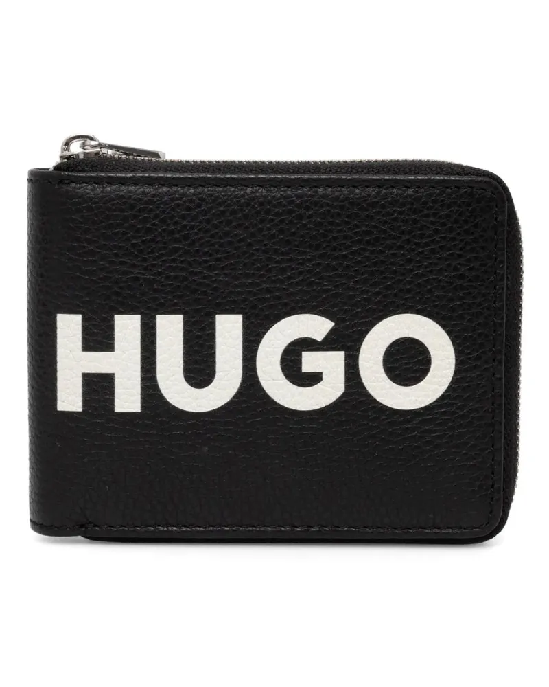 HUGO BOSS Portemonnaie mit Logo-Print - Schwarz Schwarz