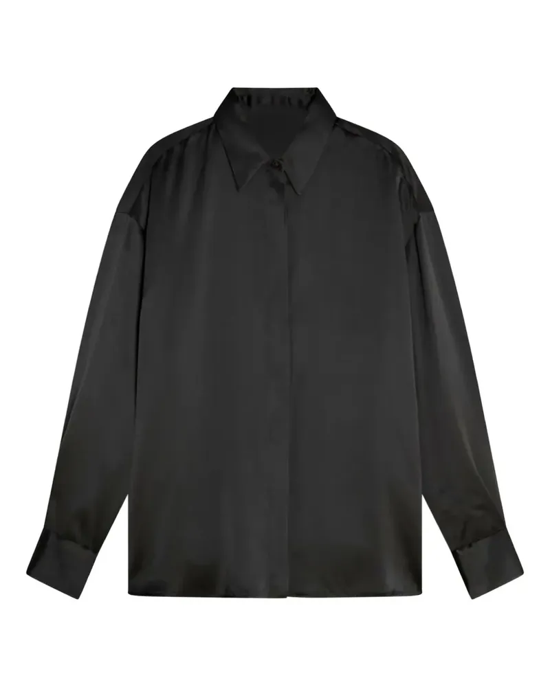 Semicouture silk shirt - Schwarz Schwarz