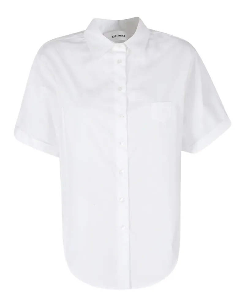 MEIMEIJ short-sleeve chest-pocket shirt - Weiß Weiß