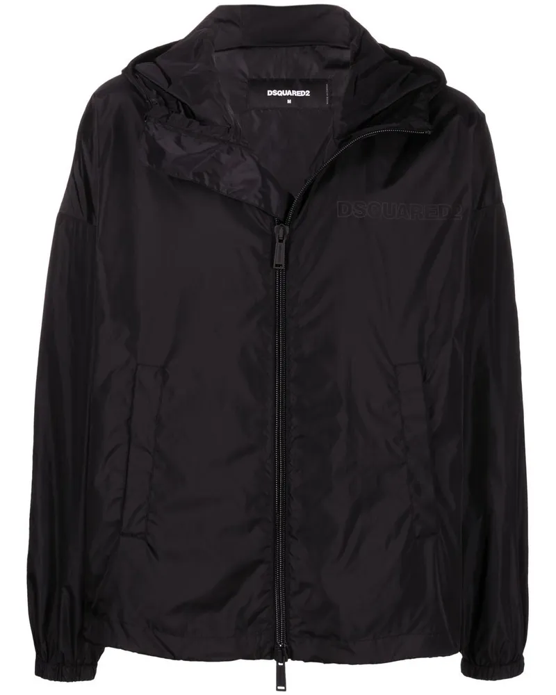 Dsquared2 Leichte Jacke mit Reißverschluss - Schwarz Schwarz