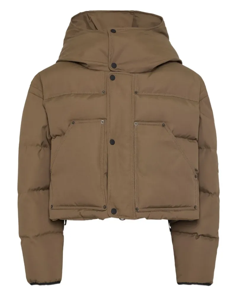 Dsquared2 Gefütterte Cropped-Jacke - Braun Braun