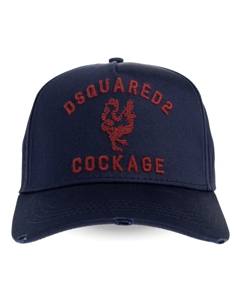 Dsquared2 embroidered baseball cap - Blau Blau