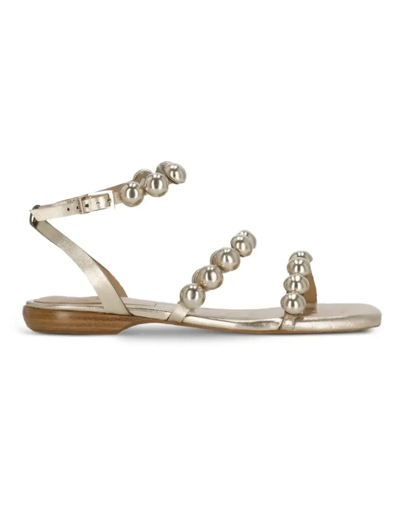 ash Regy faux-pearl leather sandals - Gold Gold