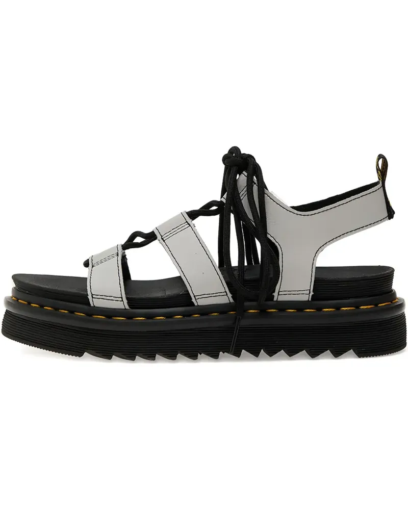 Dr.Martens Nartilla Plateau-Sandalen mit Schnürung - Grau Grau