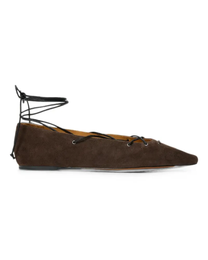 Ralph Lauren Ballerinas aus Wildleder - Braun Braun