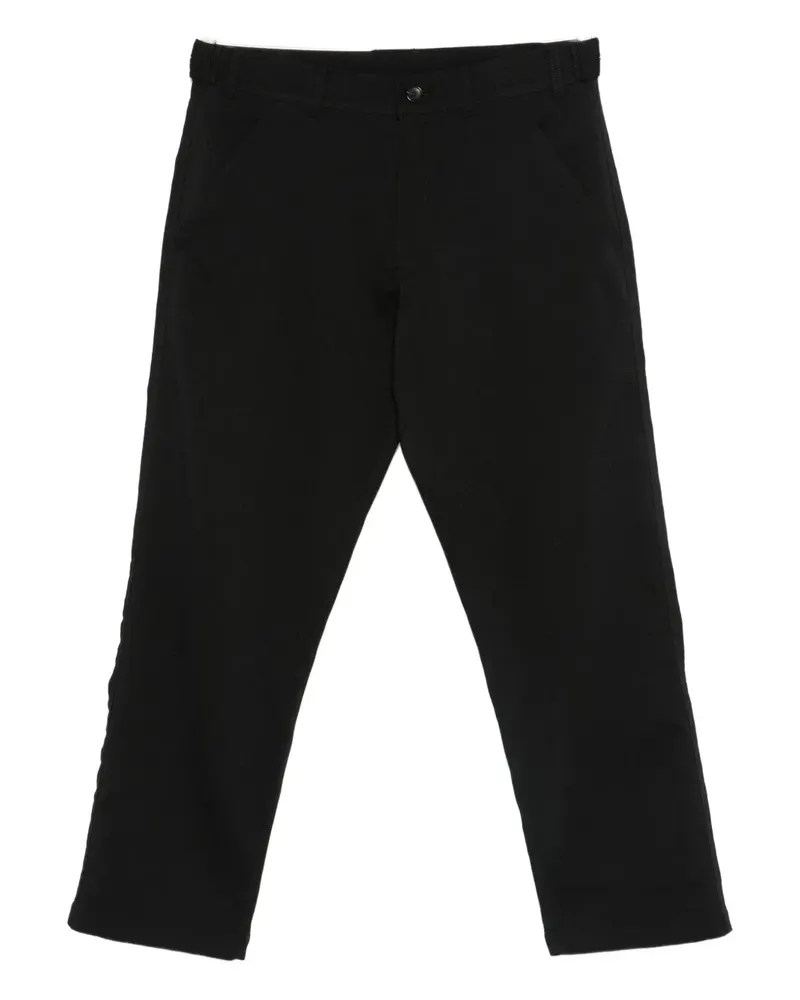 Comme des Garçons button-fastening patch-pocket pants - Schwarz Schwarz
