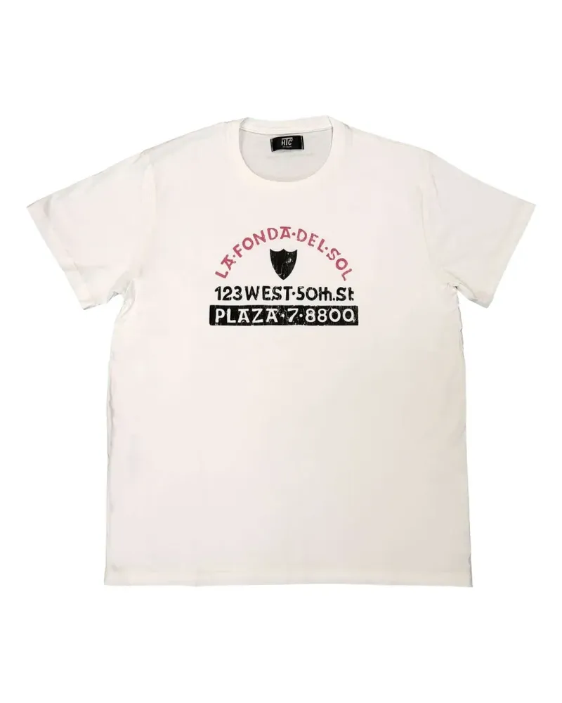 HTC Hollywood Trading Company Fonda Del Sol T-Shirt - Weiß Weiß