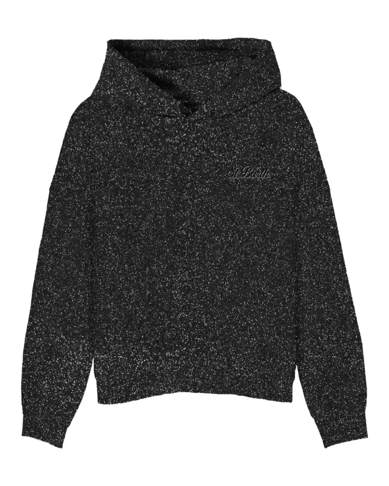 MC2 Saint Barth Mindy Hoodie aus Lurex - Schwarz Schwarz