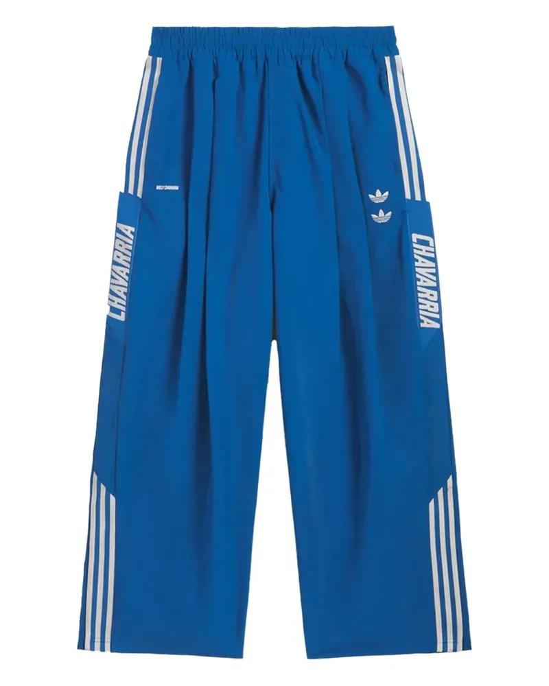 adidas Willy Chavarria - Blue" Jogginghose mit Logo-Print - Blau Blau
