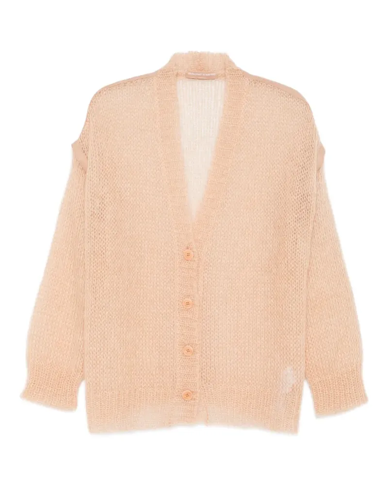 Ermanno Scervino open-knit V-neck cardigan - Nude Nude