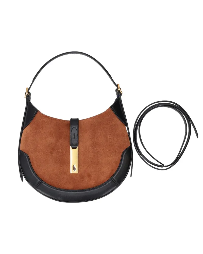 Ralph Lauren Schultertasche aus Wildleder - Braun Braun