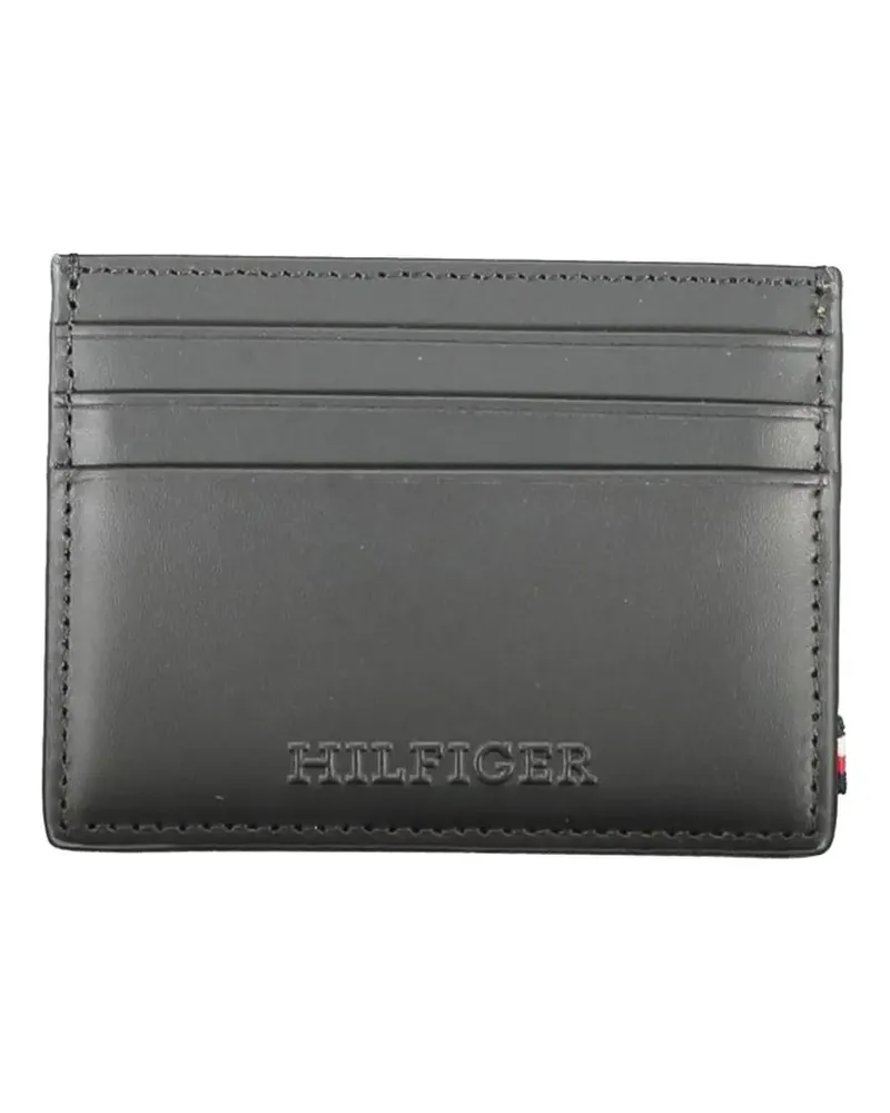 Tommy Hilfiger logo leather card holder - Grau Grau