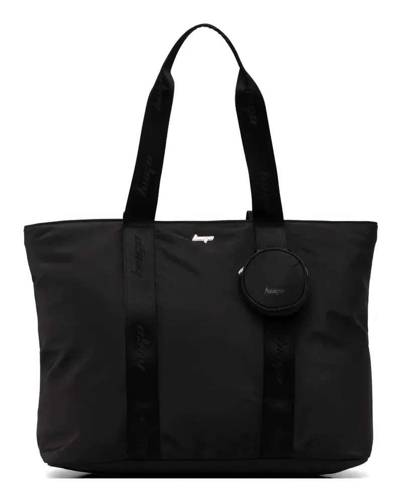 HUGO BOSS tonal-strap pouch tote bag - Schwarz Schwarz