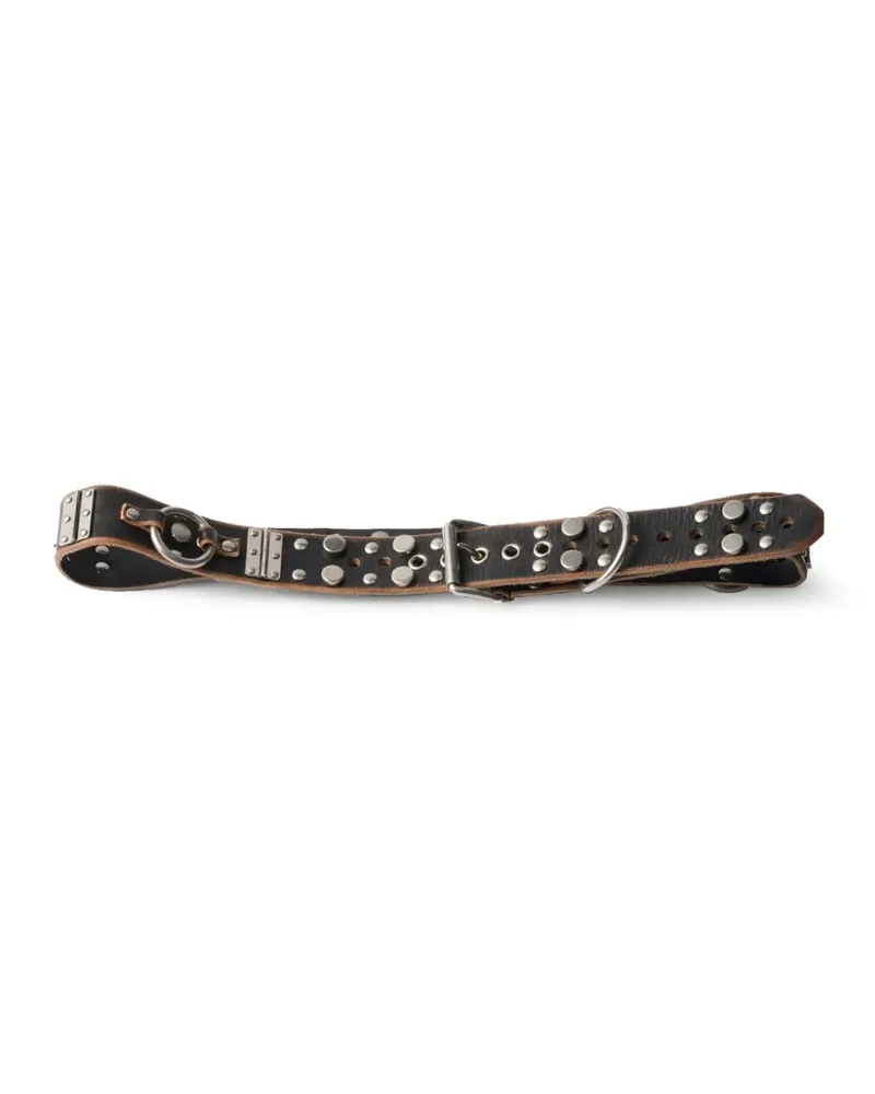 Prada Gürtel mit Nieten - Schwarz Schwarz