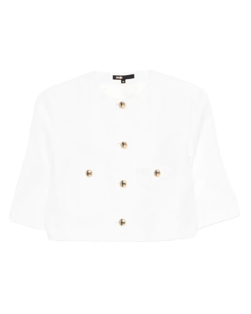Maje cropped jacket - Weiß Weiß