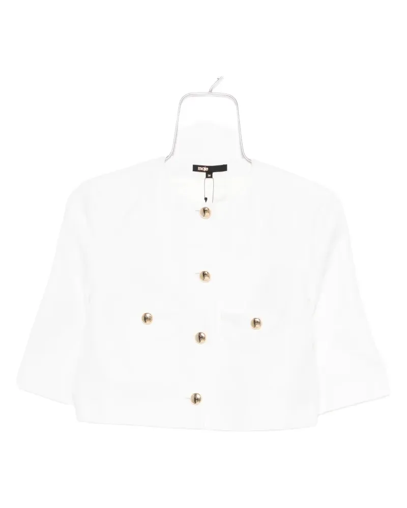 Maje cropped jacket - Weiß Weiß