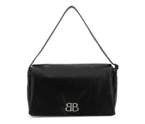 Mittelgroße Monaco Flap Tasche - Schwarz