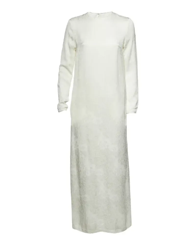 Totême floral-jacquard maxi dress - Weiß Weiß
