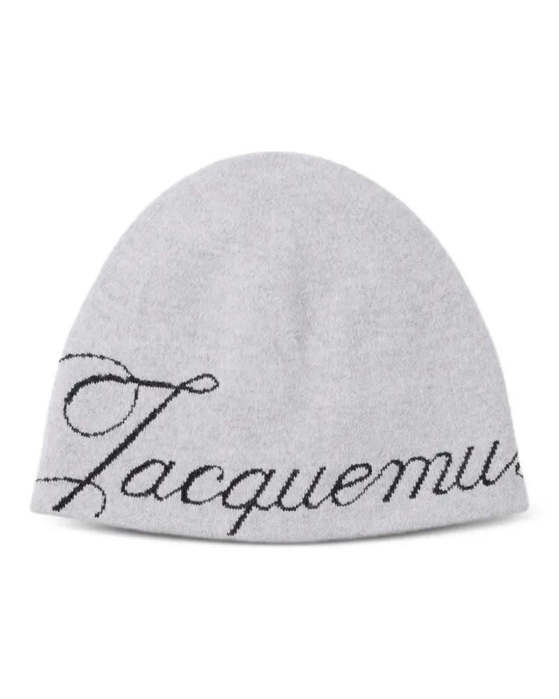 Jacquemus The Atelier logo-letter beanie - Grau Grau