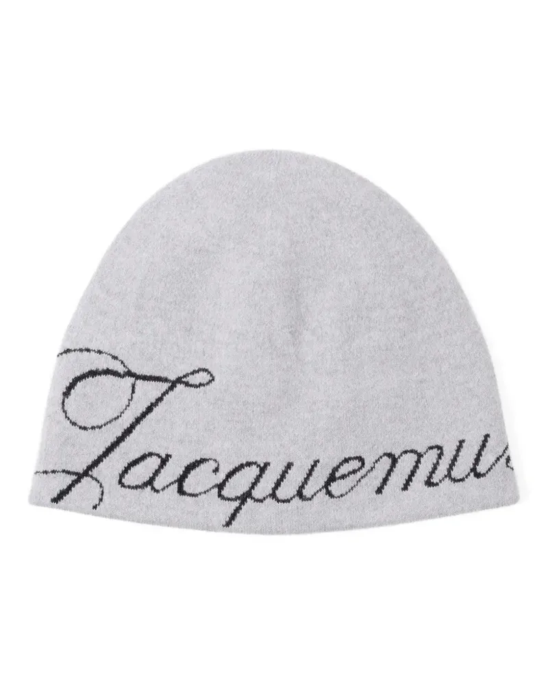 Jacquemus The Atelier logo-letter beanie - Grau Grau