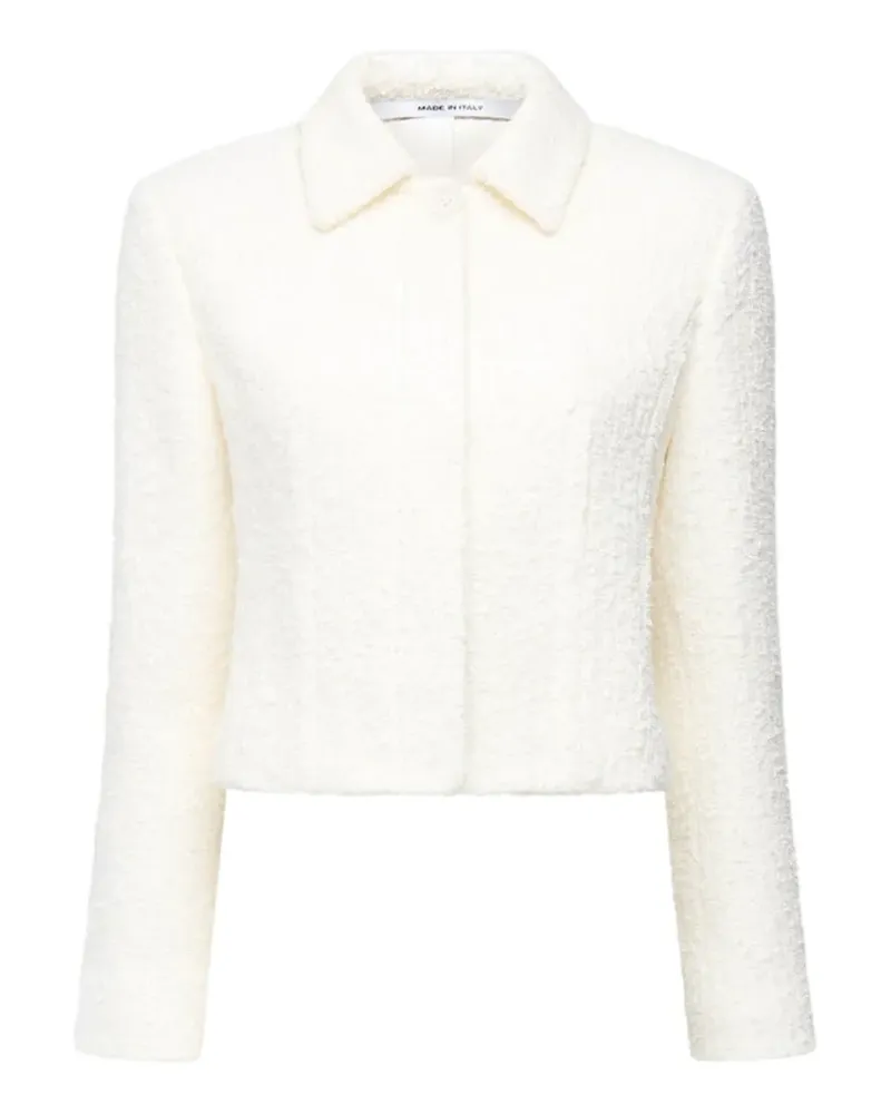 Another Tomorrow long-sleeve tweed jacket - Nude Nude