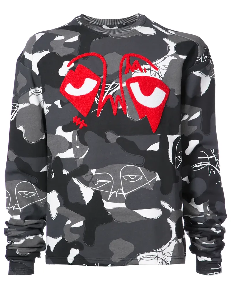 Haculla Sweatshirt mit Camouflage-Print - Grau Grau