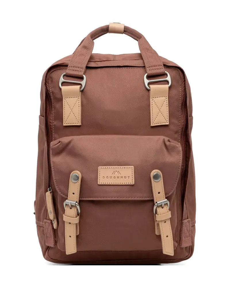DOUGHNUT Macaroon leather-trim buckle-fastening backpack - Braun Braun
