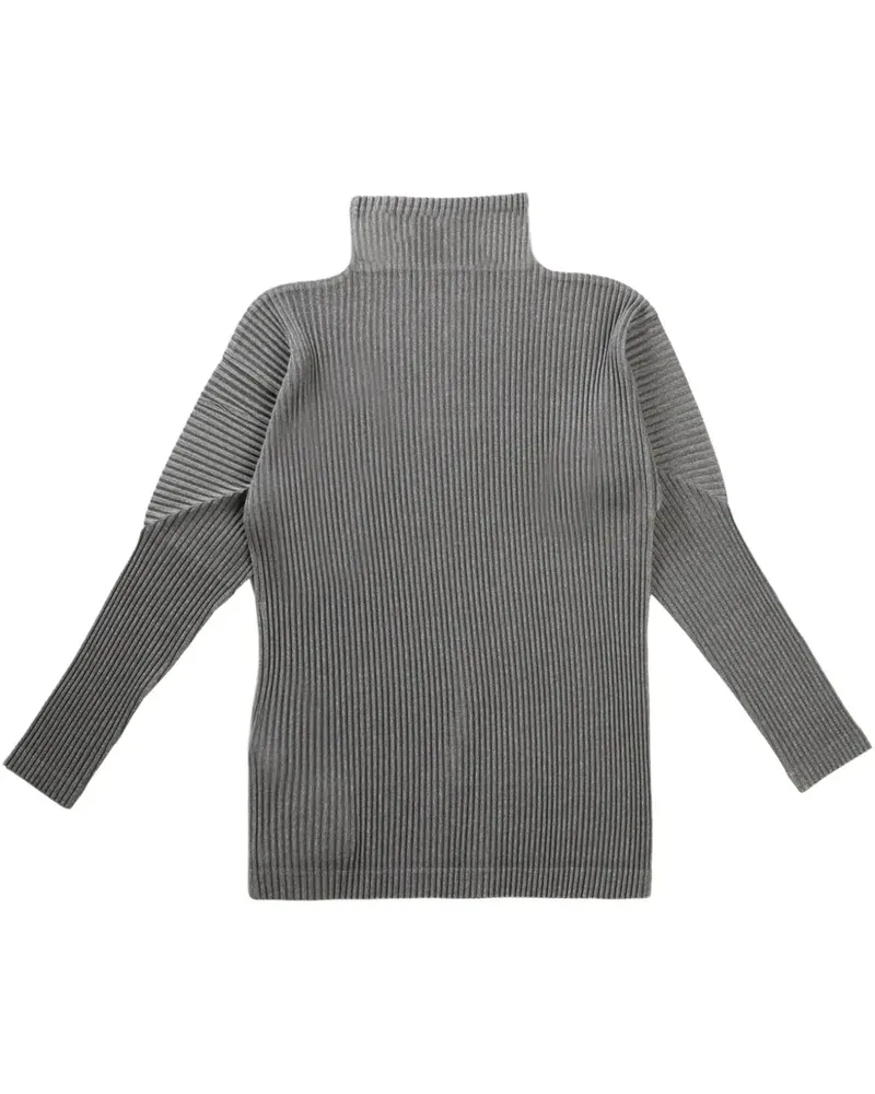 Issey Miyake high-neck sweater - Grau Grau