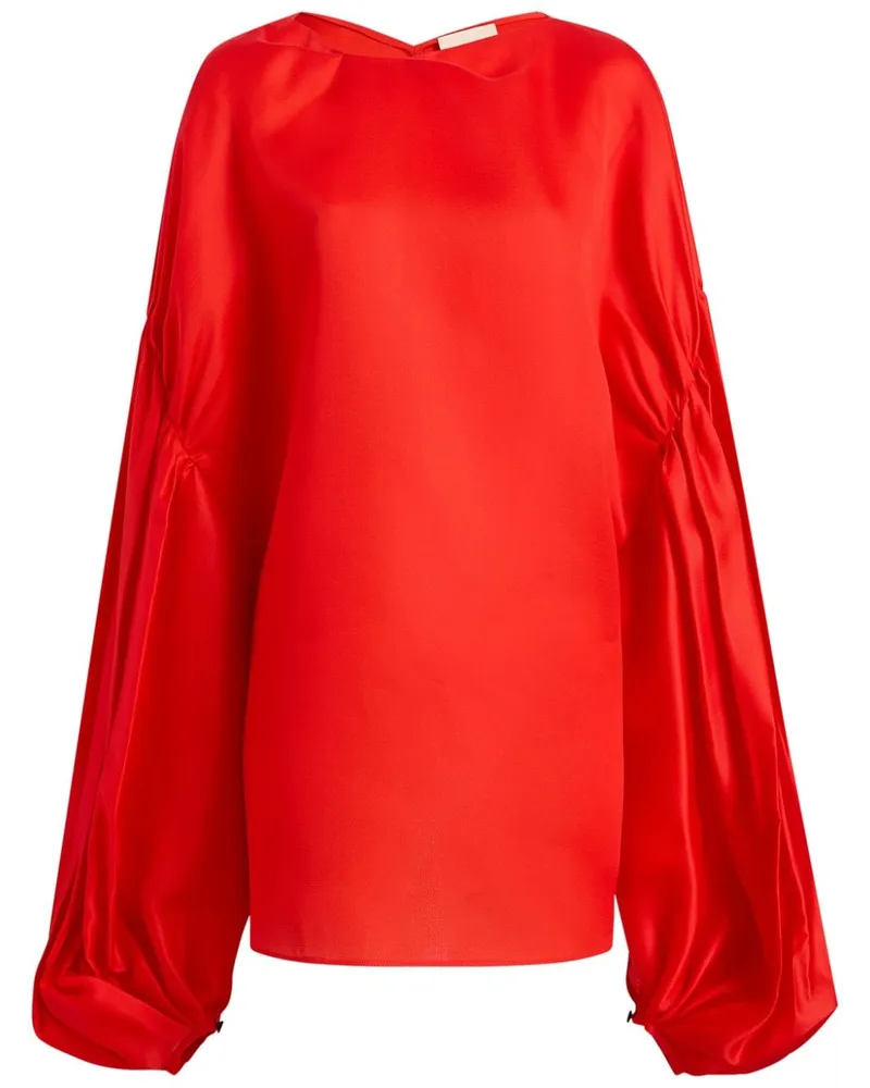KHAITE The Quico Seidenbluse - Rot Rot