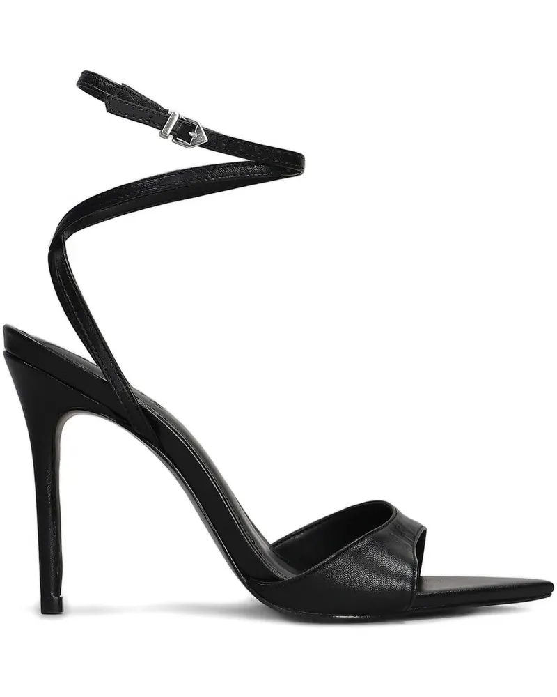 Schutz Sandalen aus Leder 105mm - Schwarz Schwarz