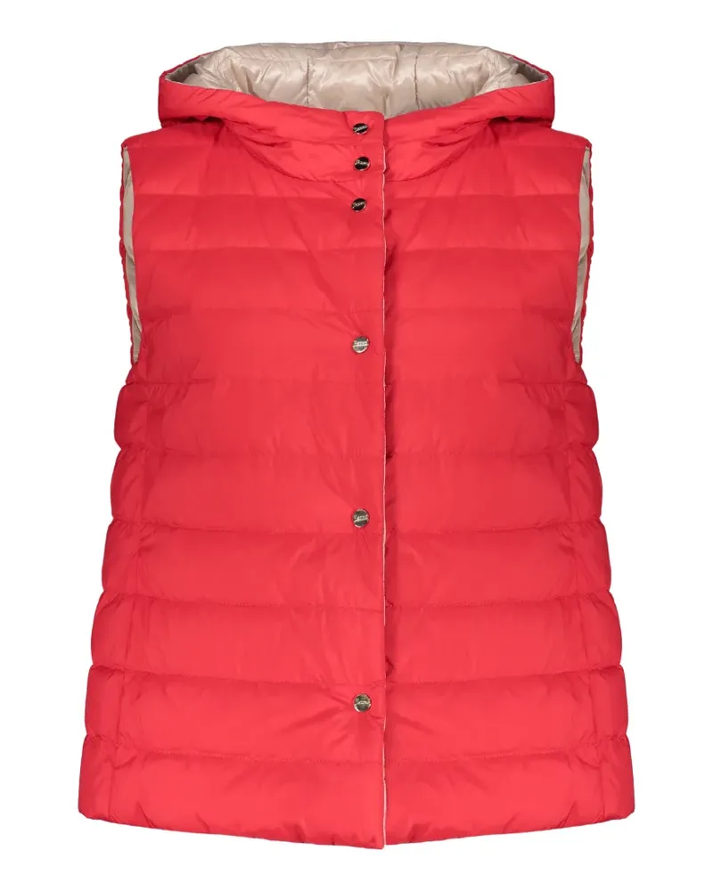 Herno hooded quilted gilet - Rot Rot