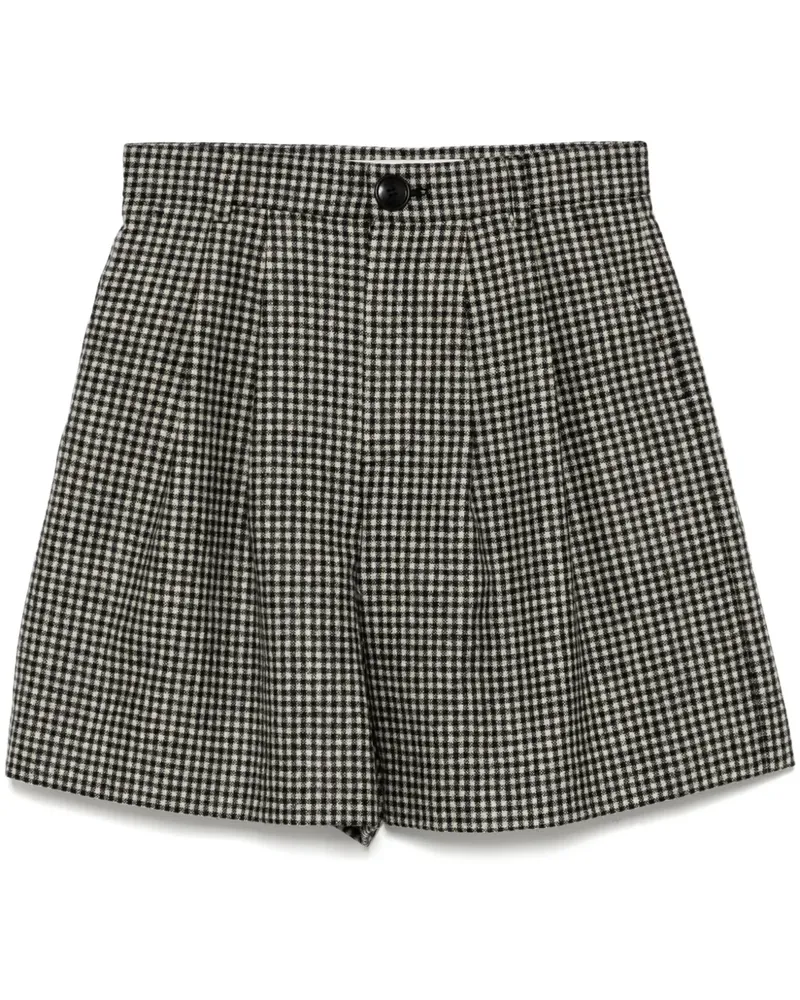 KIMHEKIM Karierte Shorts - Schwarz Schwarz