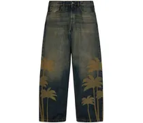 Laser Pamls Jeans - Blau