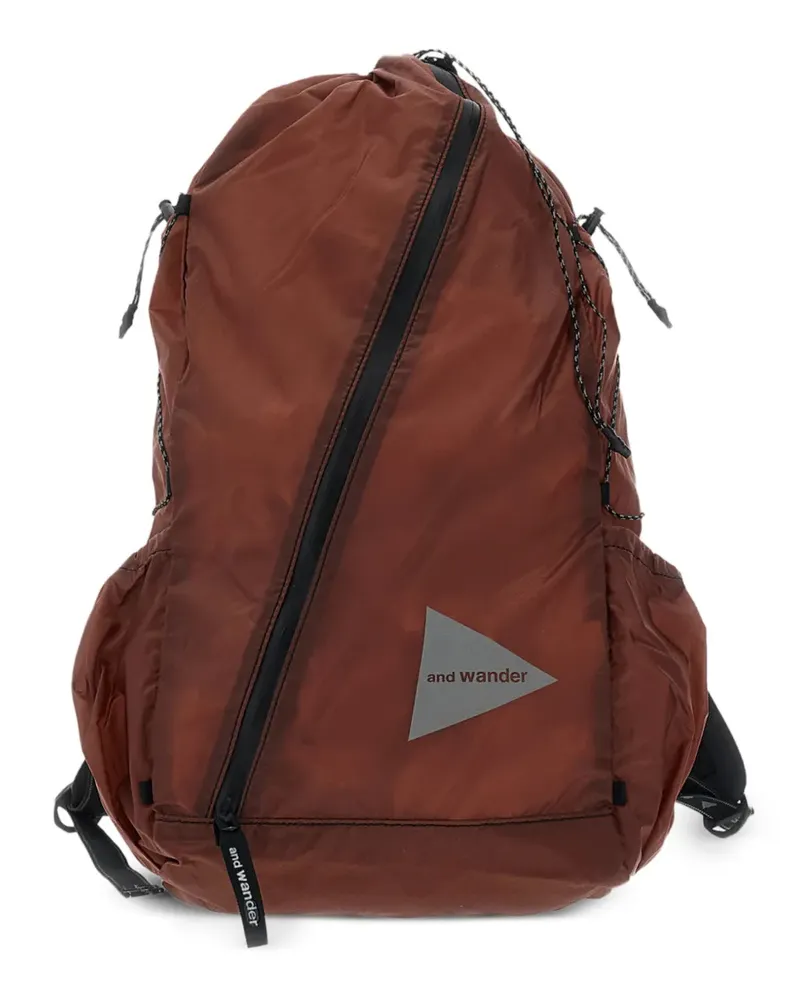 and wander Faltbarer Cordura Rucksack - Braun Braun