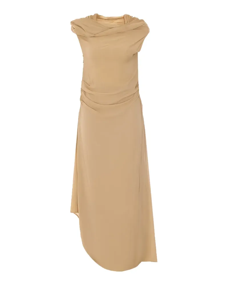 Aniye By draped asymmetric dress - Nude Nude