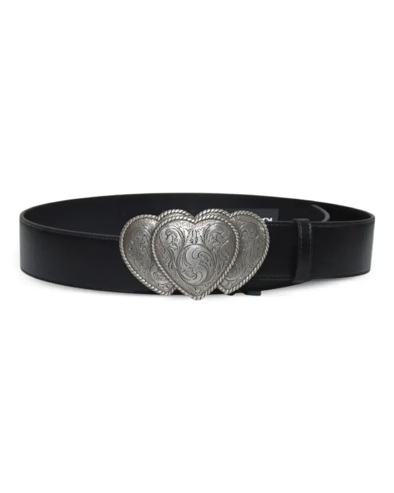 Kate Cate Queen of Hearts buckle belt - Schwarz Schwarz