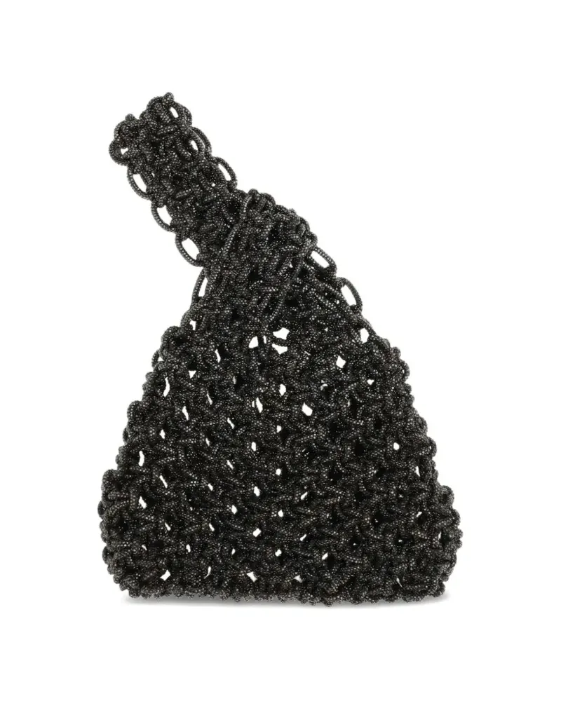 HIBOURAMA crystal-embellished tote bag - Schwarz Schwarz