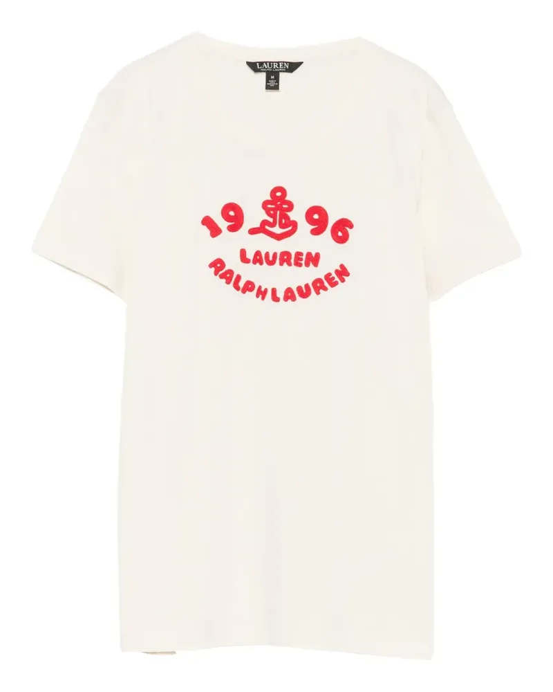 Ralph Lauren T-Shirt mit Logo-Stickerei - Nude Nude
