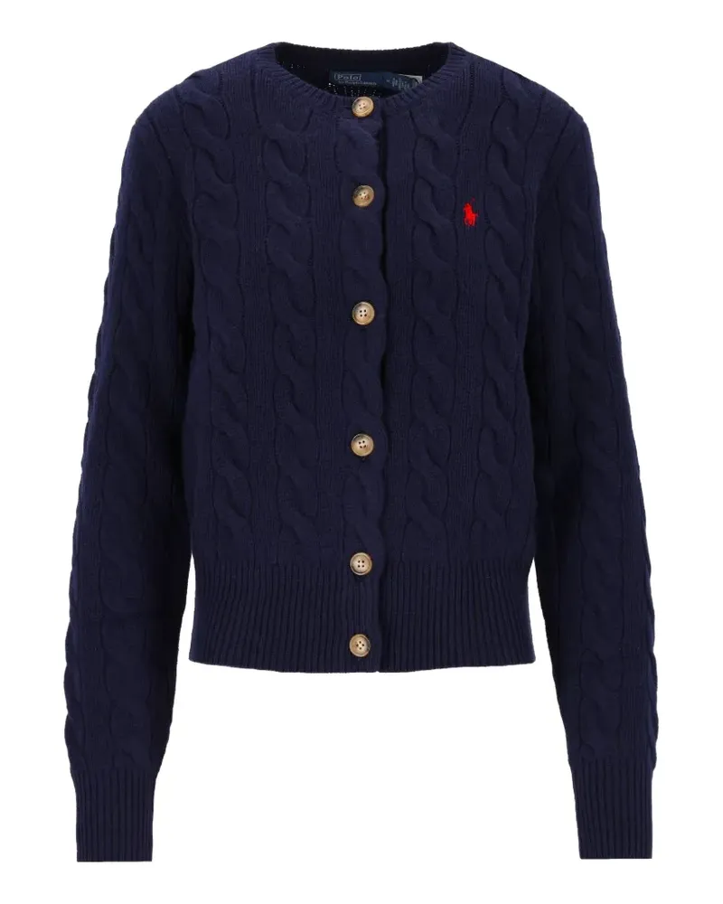 Ralph Lauren cable-knit wool-cashmere cardigan - Blau Blau