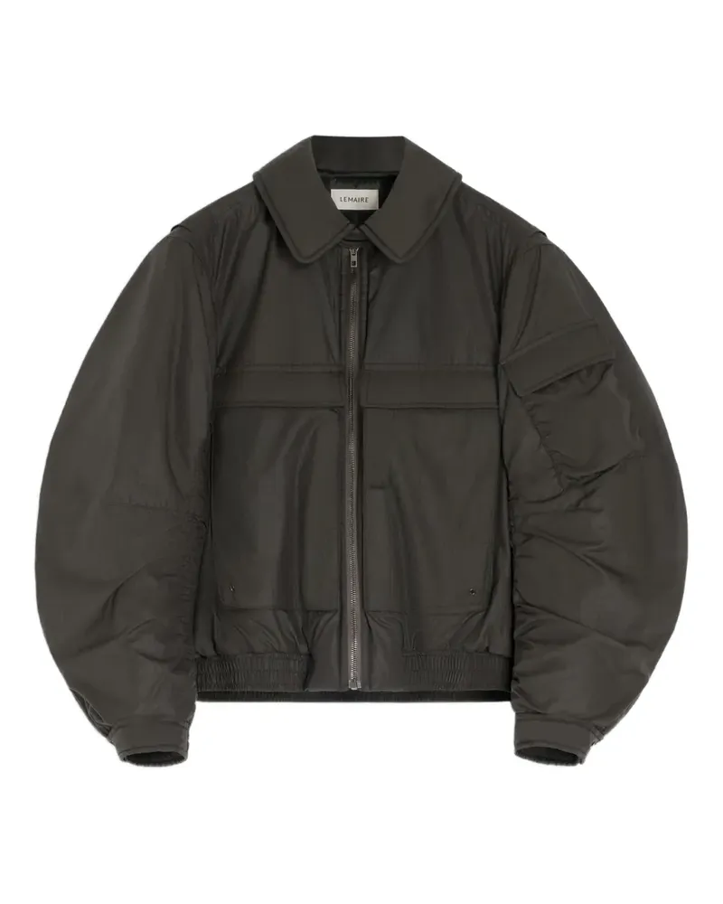 Christophe Lemaire Steppjacke mit abnehmbarem Kragen - Braun Braun