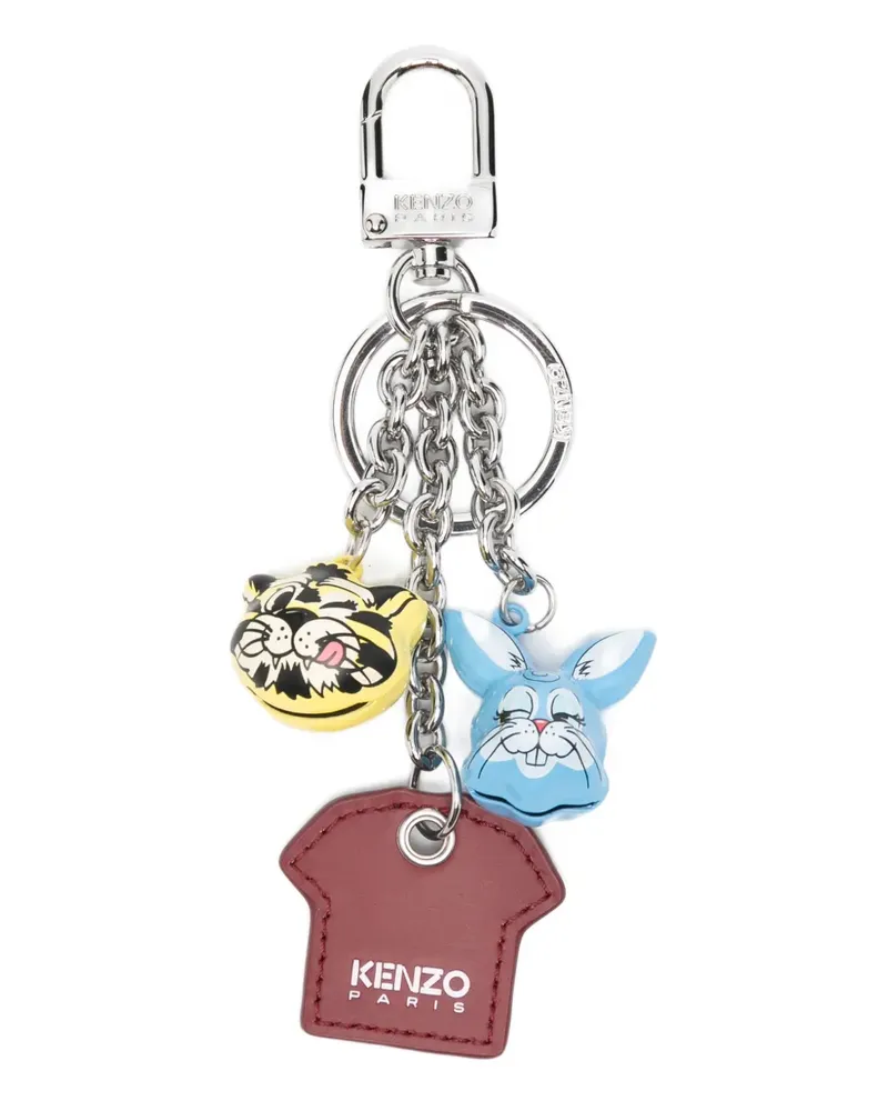 Kenzo tiger rabbit charm keyring - Rot Rot