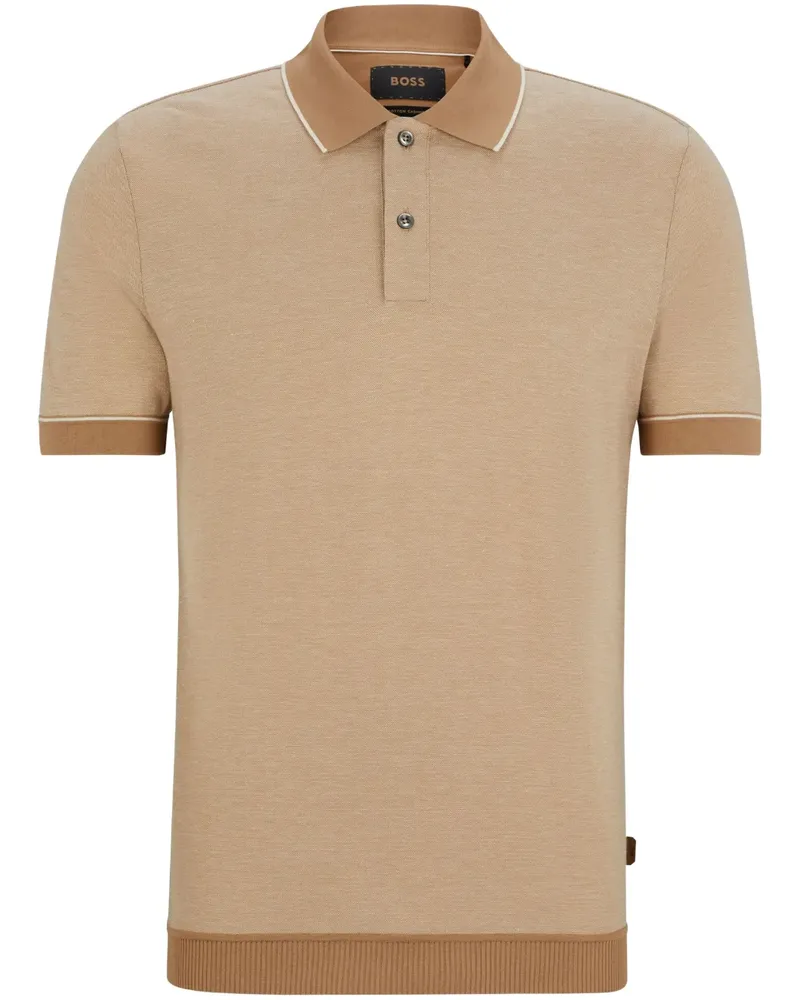 HUGO BOSS Kurzärmeliges Poloshirt - Nude Nude