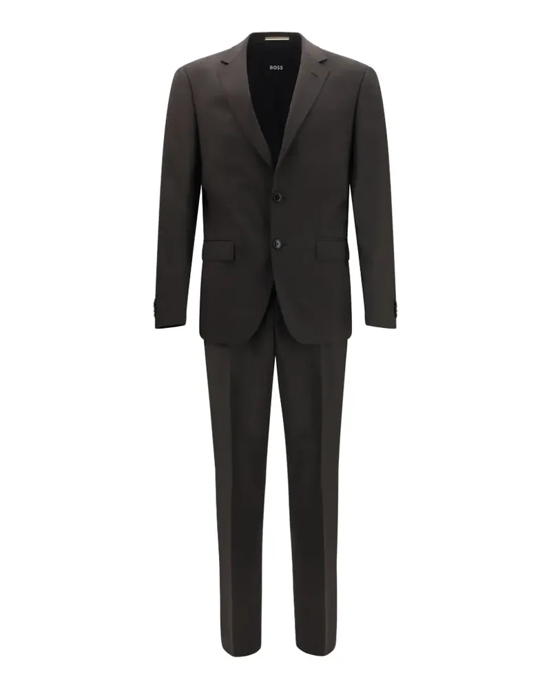 HUGO BOSS single-breasted wool suit - Braun Braun