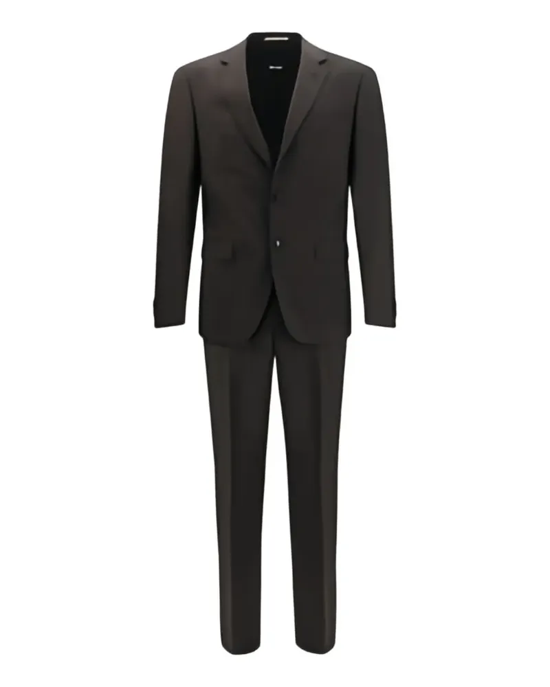 HUGO BOSS single-breasted wool suit - Braun Braun