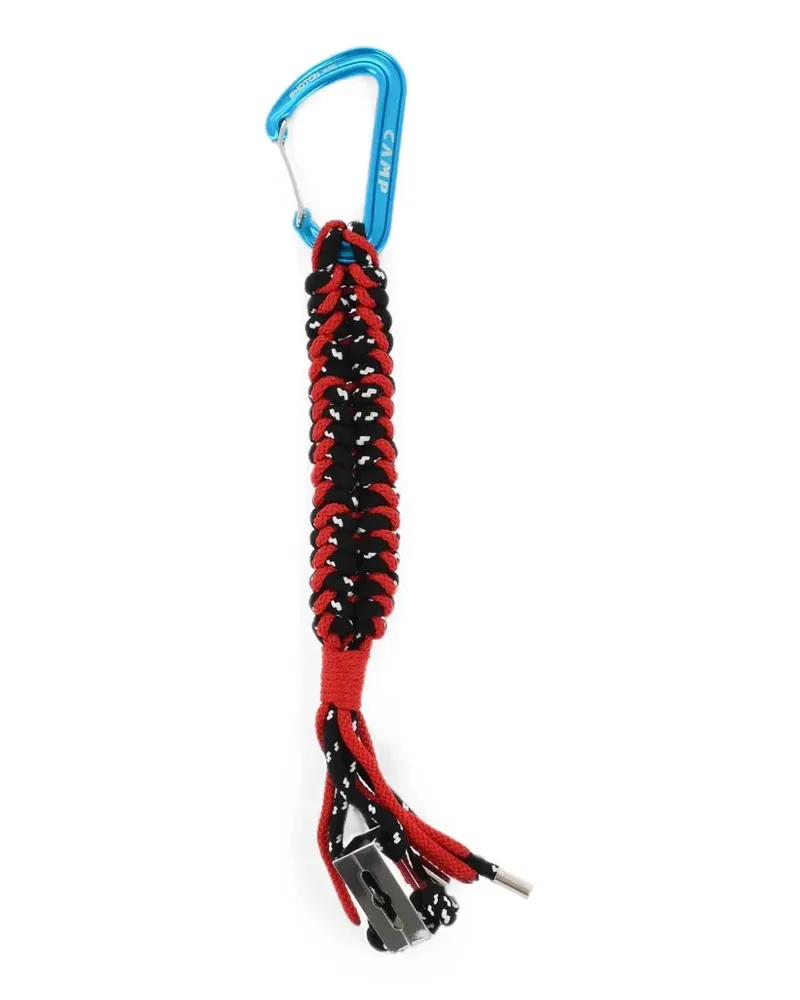 Dsquared2 Geflochtener Schlüsselanhänger mit Karabiner - Rot Rot
