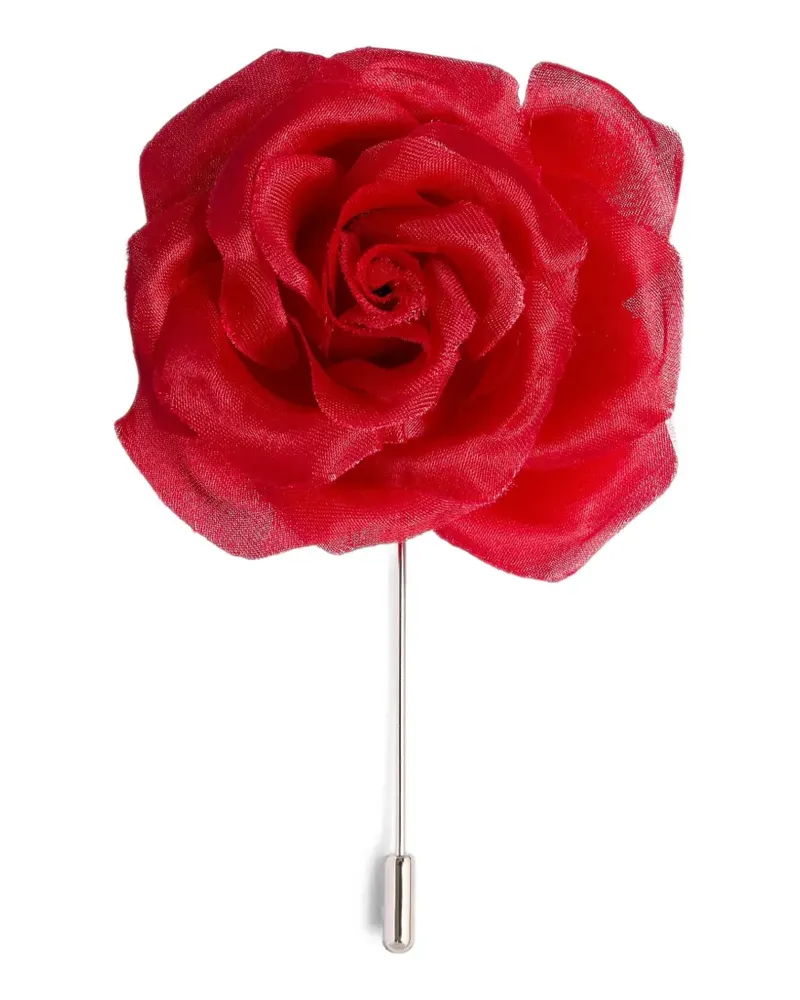 KHAITE Frankie Brosche mit Blumen - Rot Rot